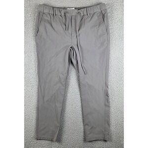 Peter Manning Jogger Pants Mens 36x28 Gray Rip Stop Drawstring PMNYC
